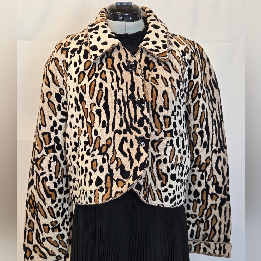 St. John Margay Leopard Print Jacket Womens, Couture, New With Tags - Picture 7 of 10